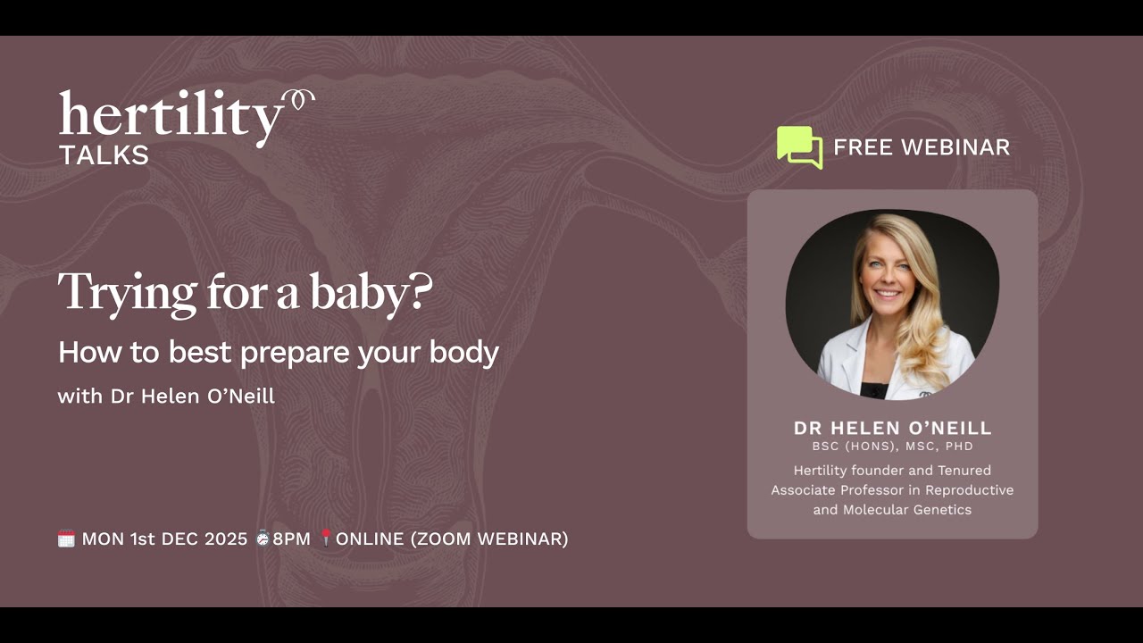 Trying for a baby? How to best prepare your body.