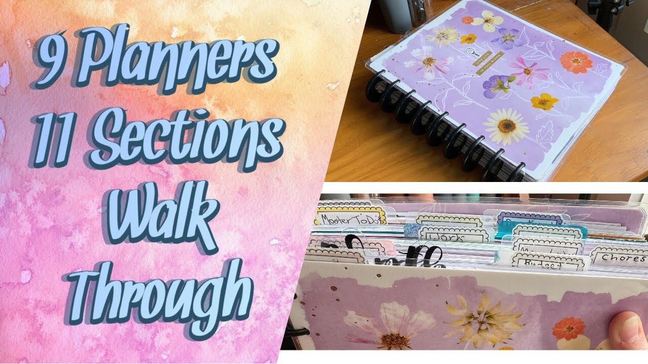 9 planners, 11 sections, franken planner walk through