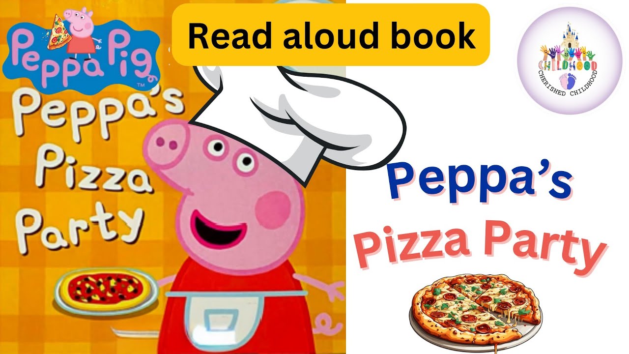 Peppa Pig Read Out Loud Story | Peppa's Pizza party | Bedtime Story | Social Story |