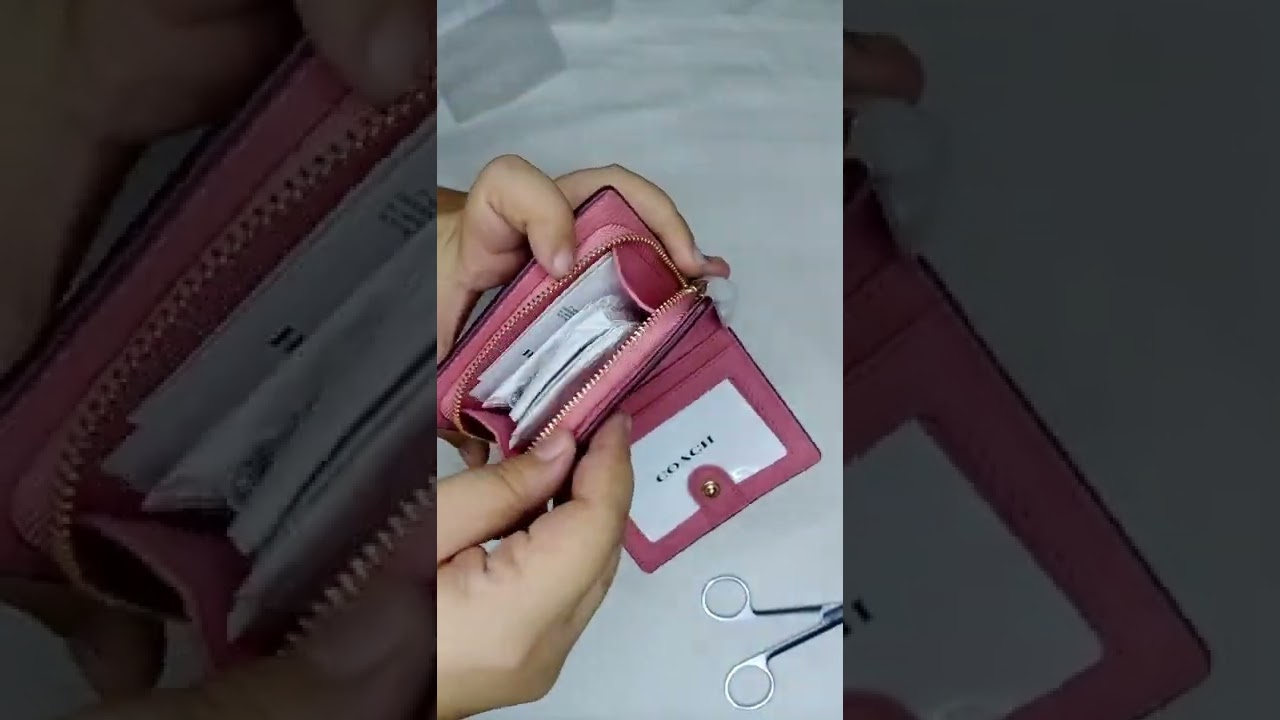 Unboxing Coach Snap Button Taffy Wallet | Coach Cute Wallet | Coach Pink Wallet / Coach Wallet