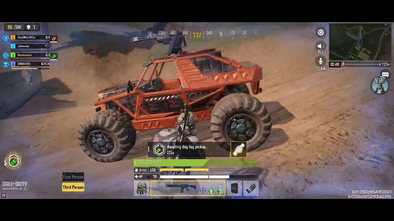 Battle Royale match in Call of Duty mobile gameplay 😎😎✌️😎