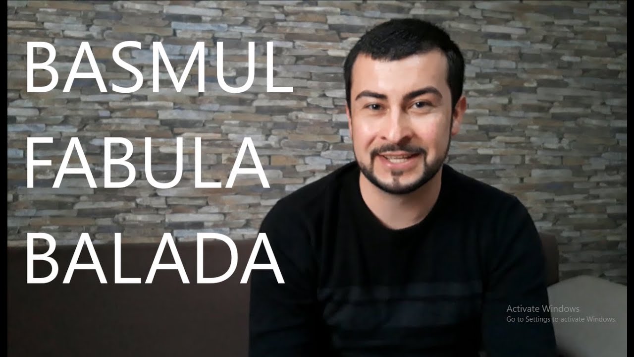 Basmul, fabula și balada - Profu'