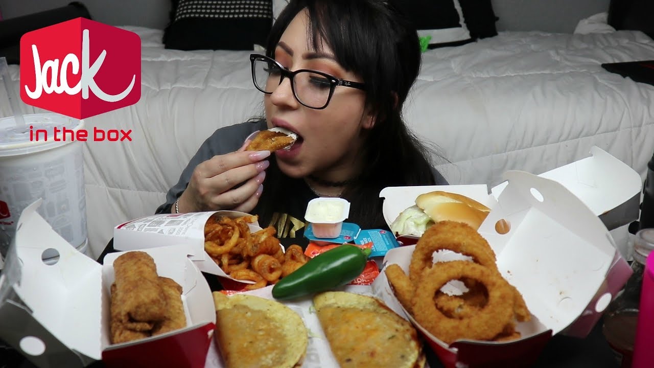 DOUBLE CHEESEBURGER JACK IN THE BOX MUKBANG | EATING SHOW