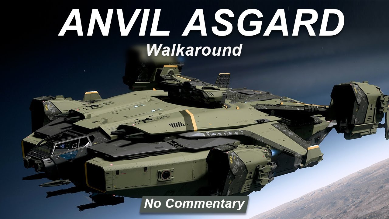 ANVIL ASGARD – Walkaround | Star Citizen 4K | No Commentary