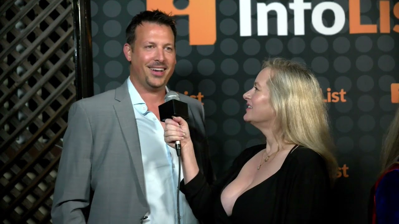 Derek Crowe at the Infolist Pre Comic-Con Bash