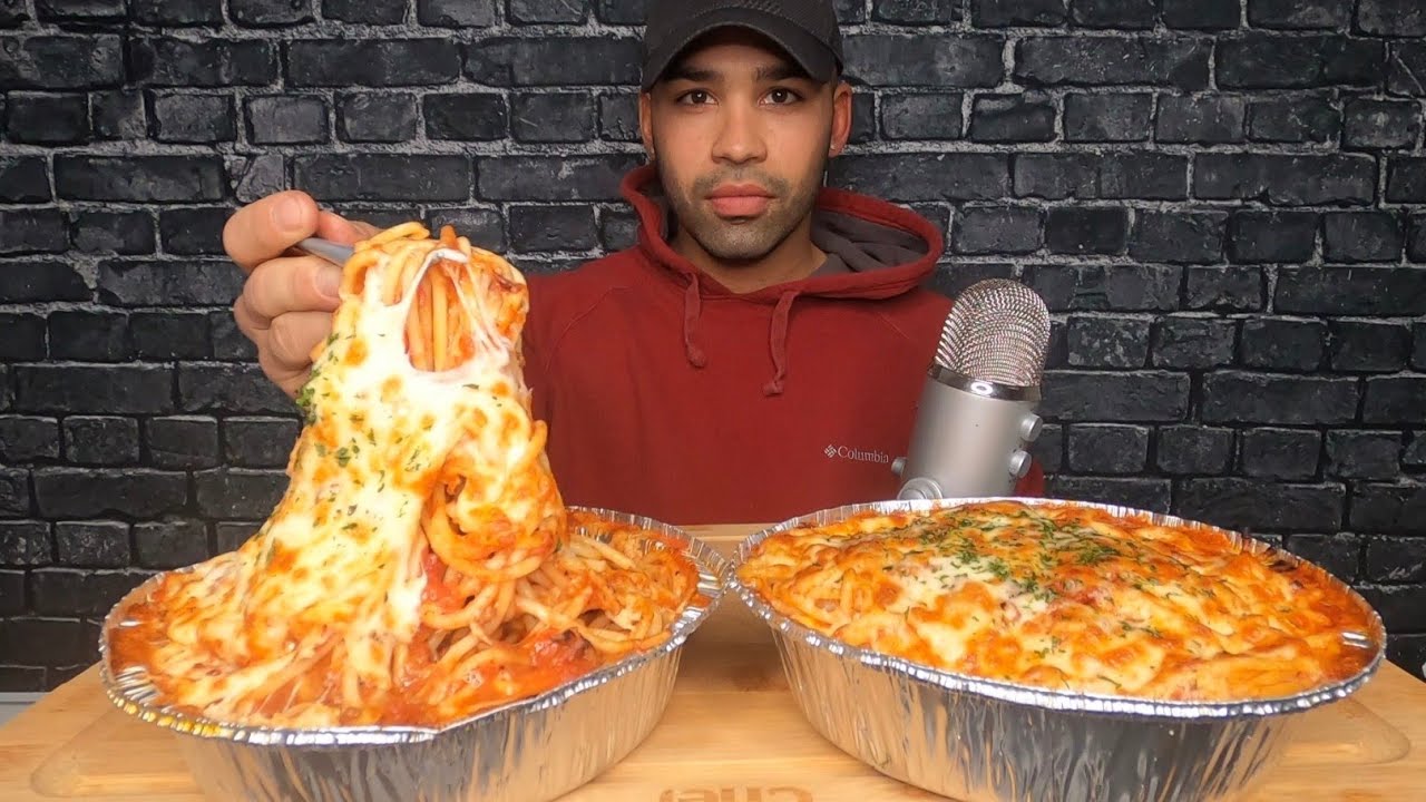 (ASMR) SPAGHETTI MUKBANG