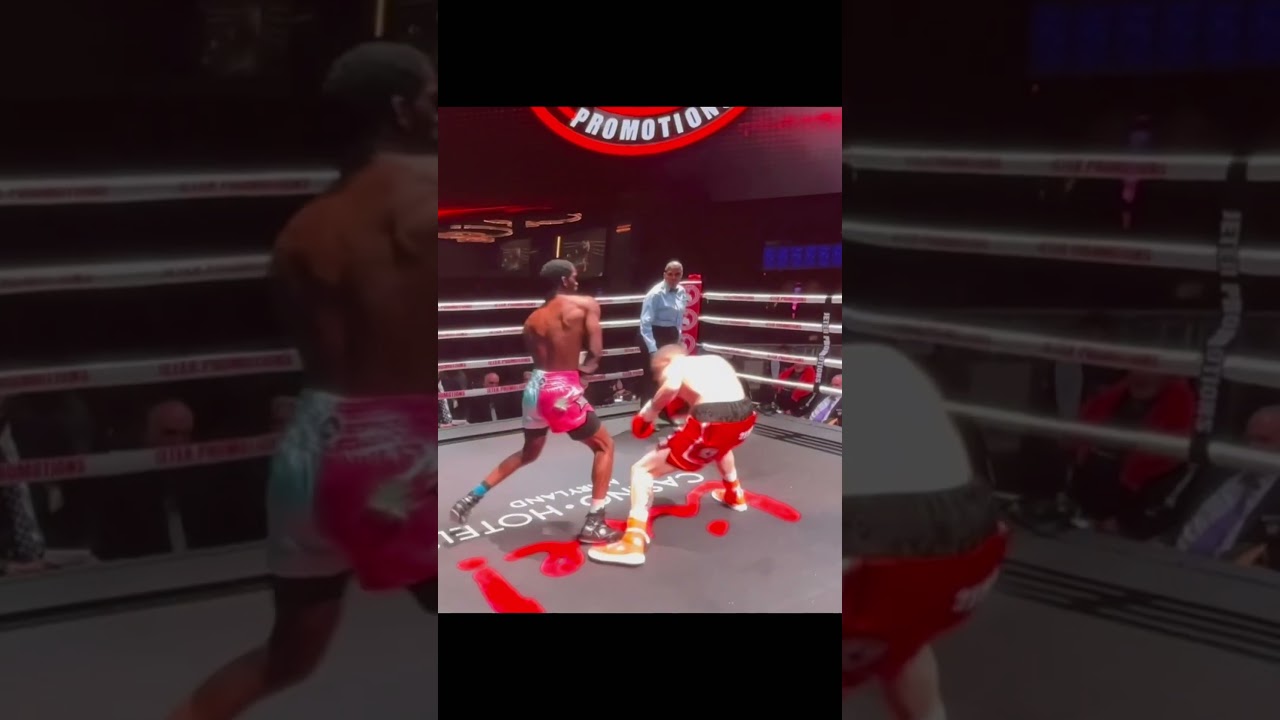 Joseph Veazey 1st round KO vs Steven Brabson. #fightnight #sports #boxing #ko #livecasino