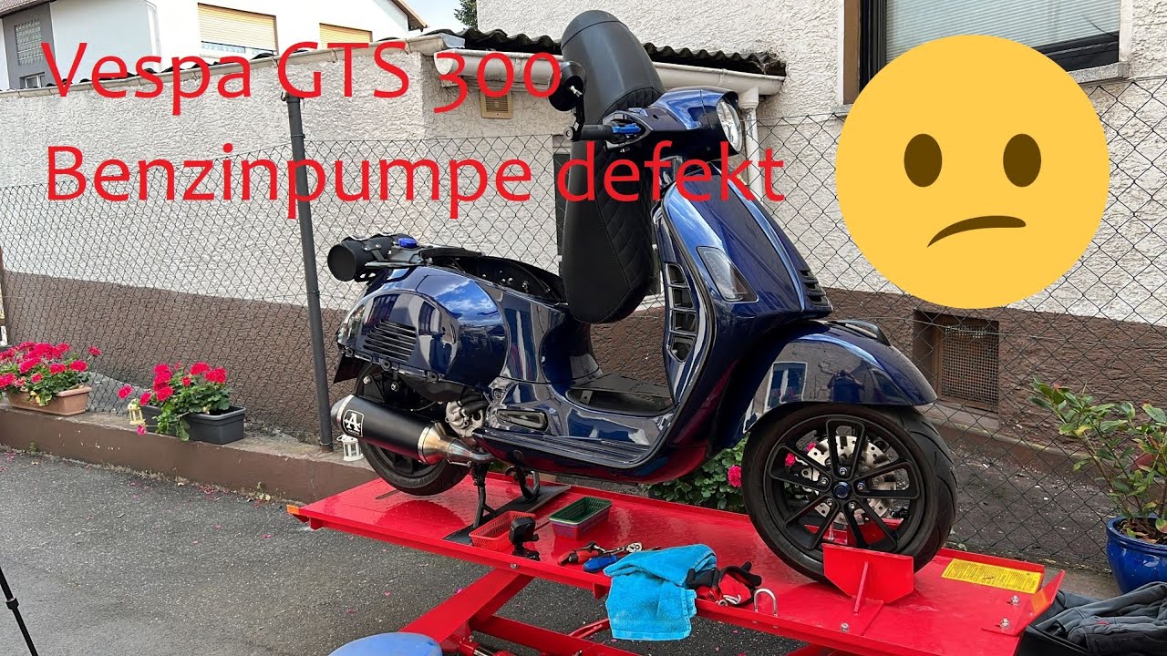 Vespa GTS Benzinpumpe tauschen reparieren