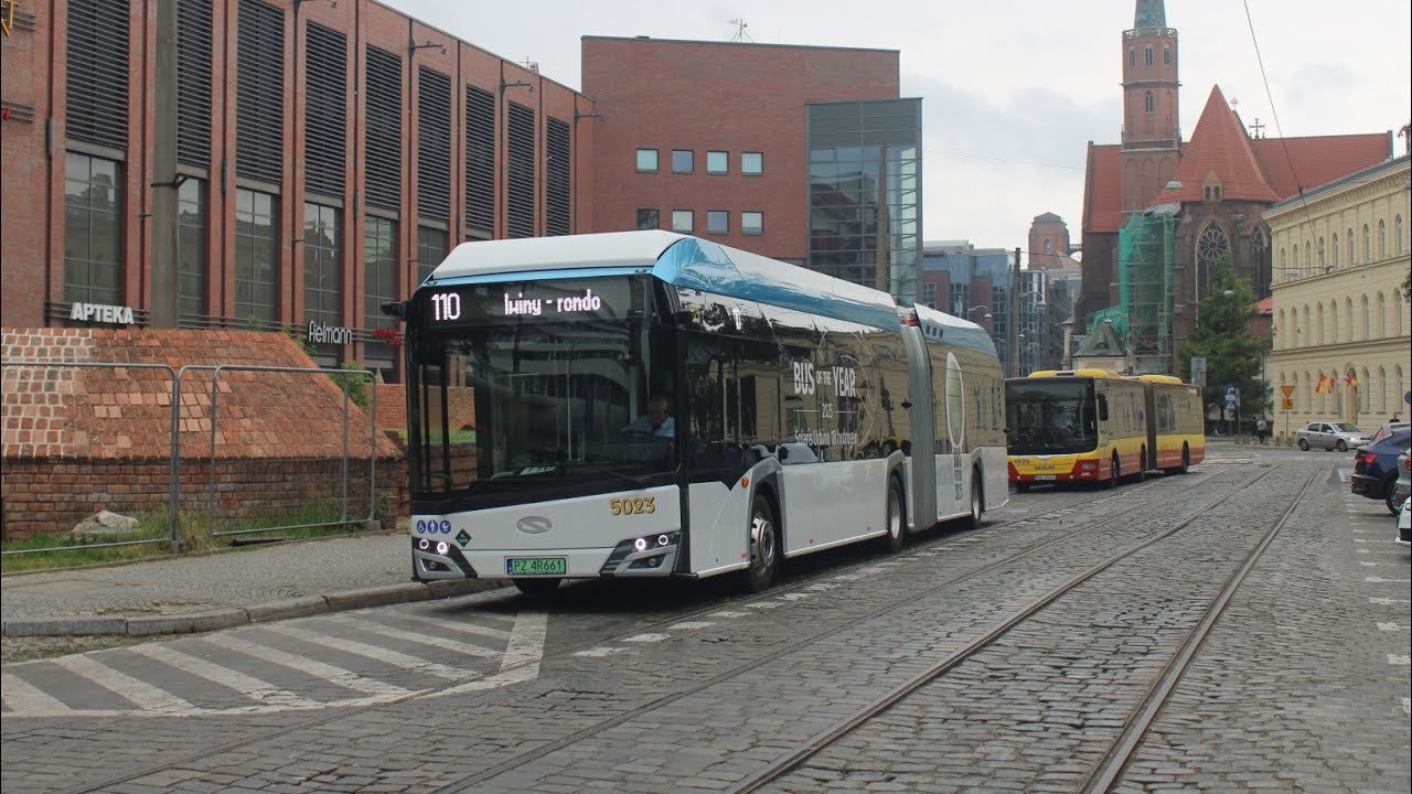 [🇵🇱PL] MPK Wrocław - Solaris Urbino 18 IV Hydrogen #5023 - [🚍110➡️GALERIA DOMINIKAŃSKA] ⚠️Testy⚠️
