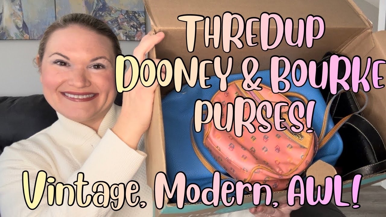 ThredUP Dooney & Bourke Handbag Rescue Box Unboxing + Sale! #mysteryunboxing #pursesale 