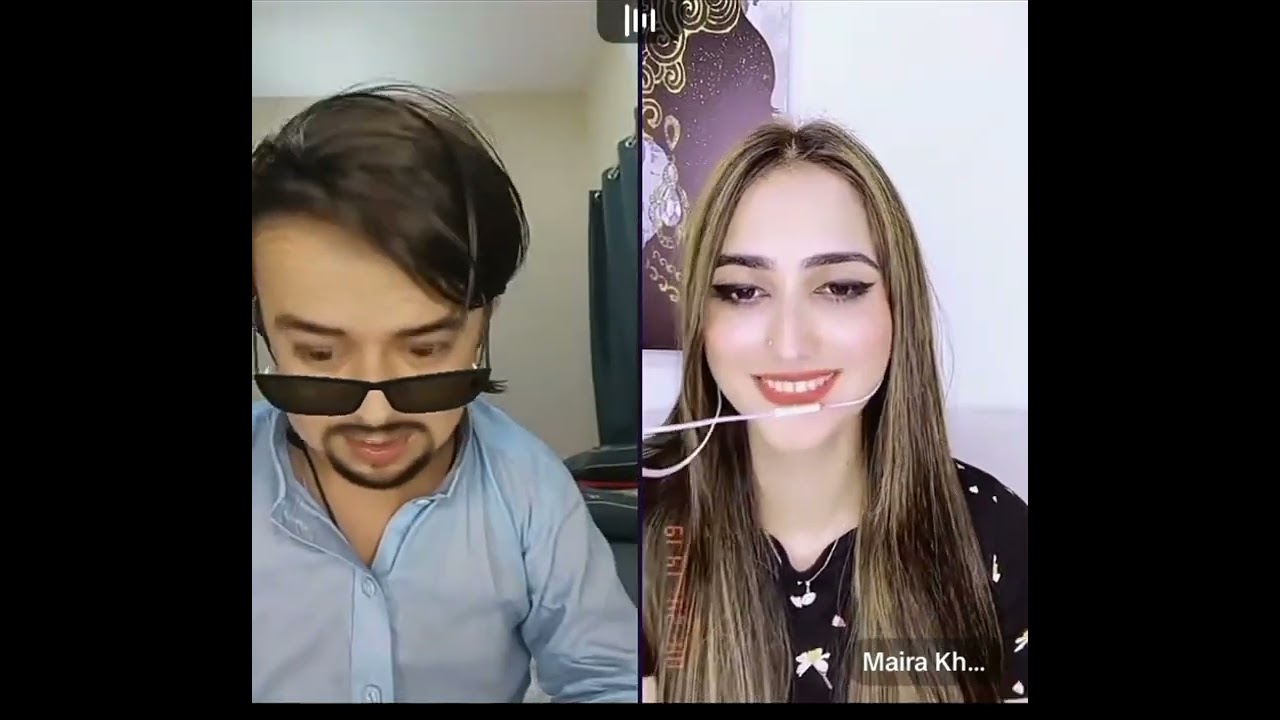 Waseem very funny tik tok live with maira khan
