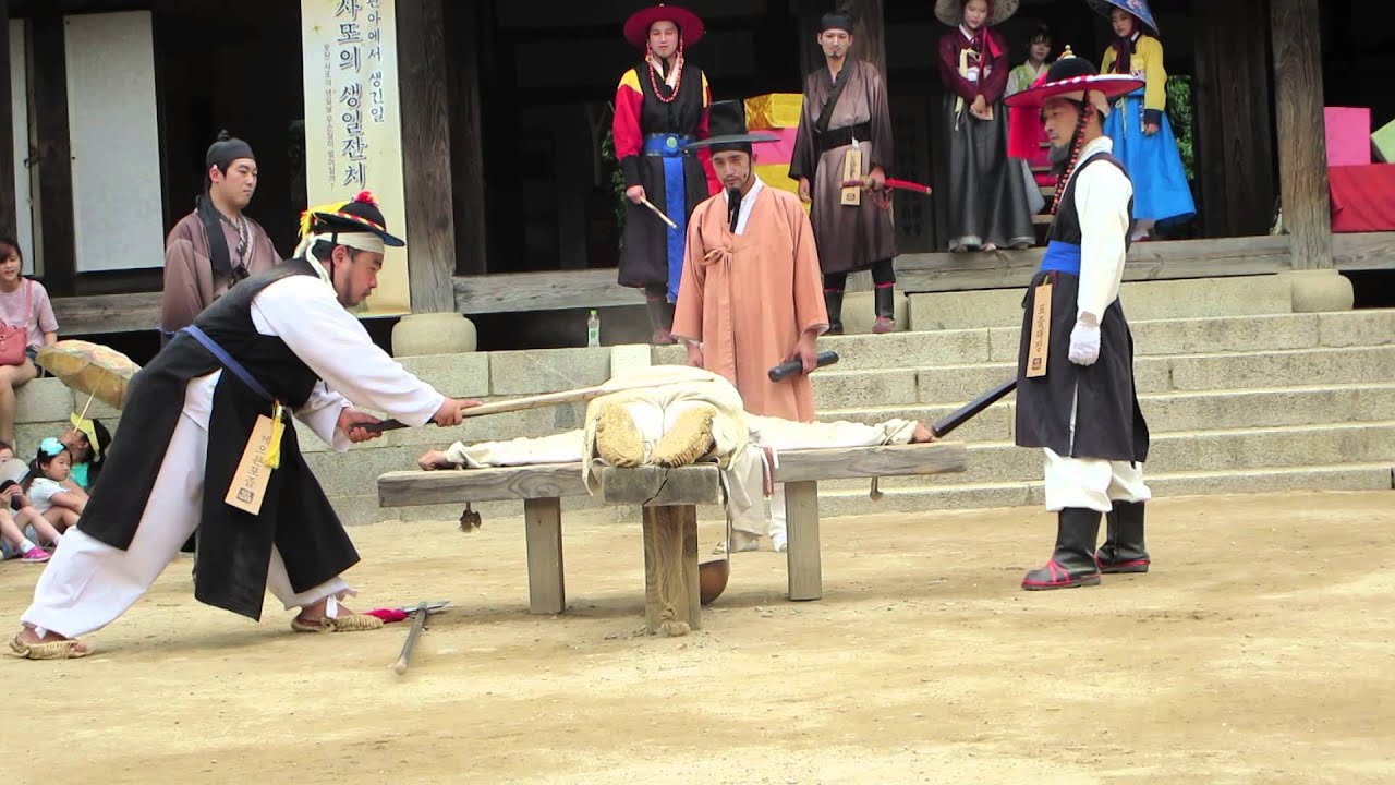 140607 한국민속촌 사또의생일 - 거지들 곤장