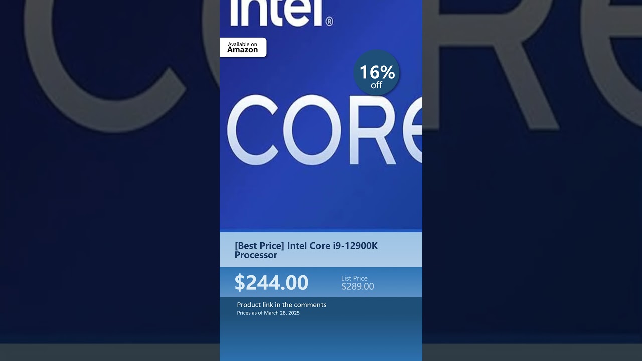 [Best Price] Intel Core i9-12900K Processor
