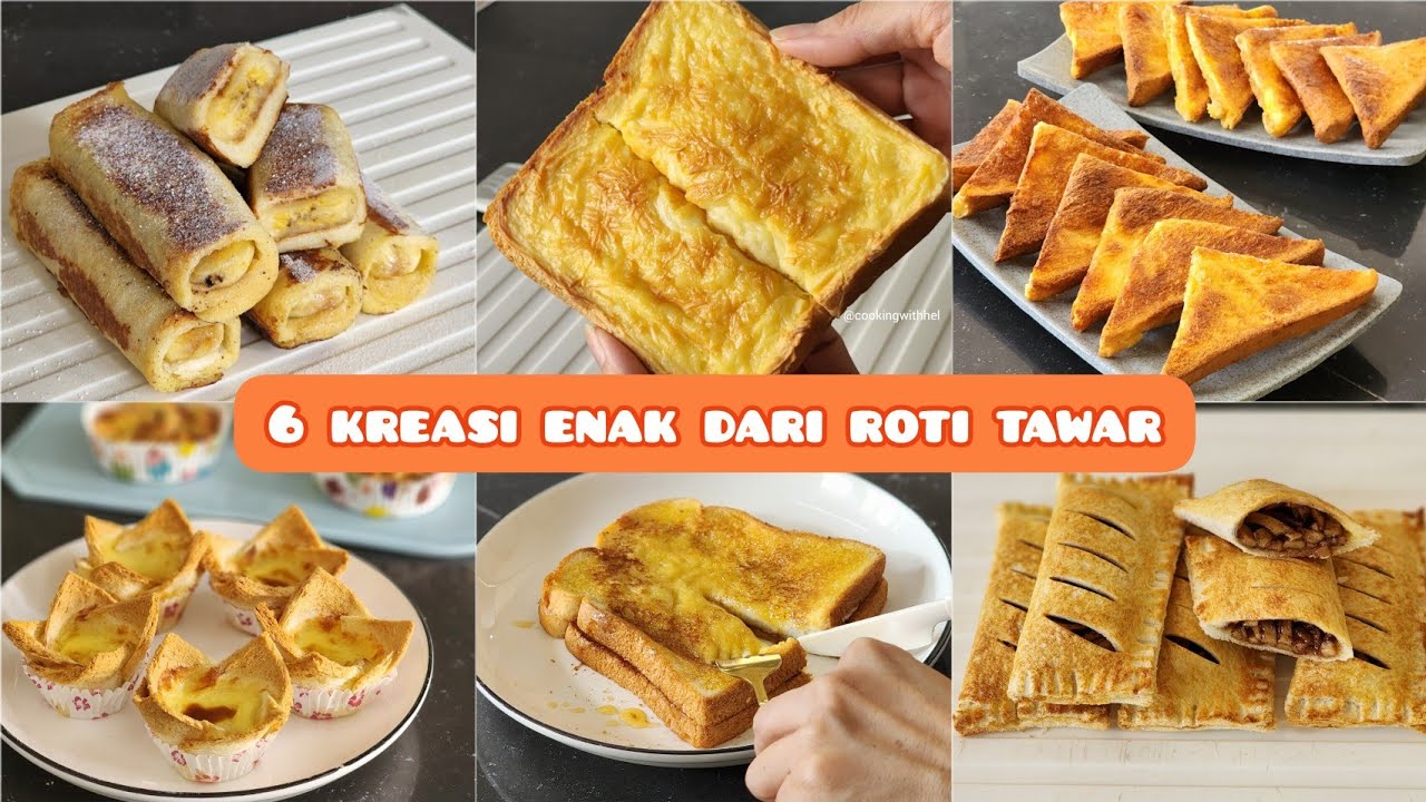 Roti tawar gak laku bikin pusing? jangan dibuang, ini 6 kreasi roti tawar yg bisa kamu coba di rumah