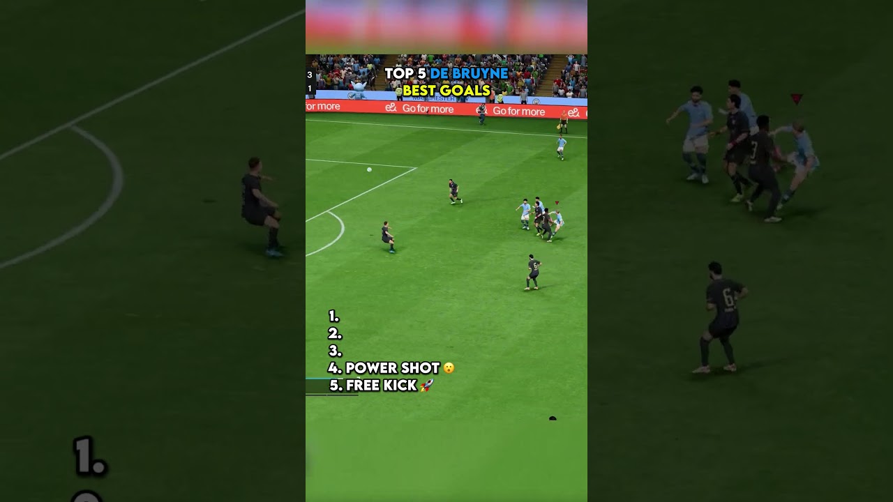 TOP 5 DE BRUYNE BEST GOALS 🚀 #shorts #fc26