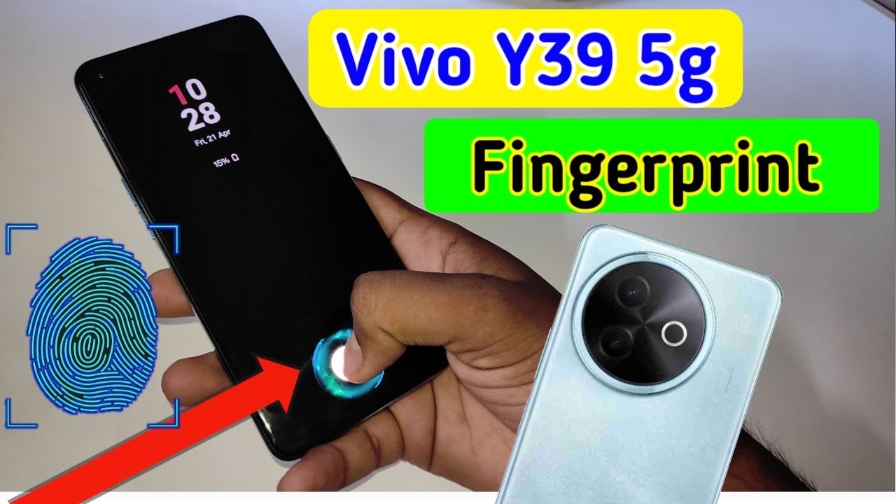 Vivo y39 5g display fingerprint setting/Vivo y39 5g fingerprint screen lock/fingerprint sensor