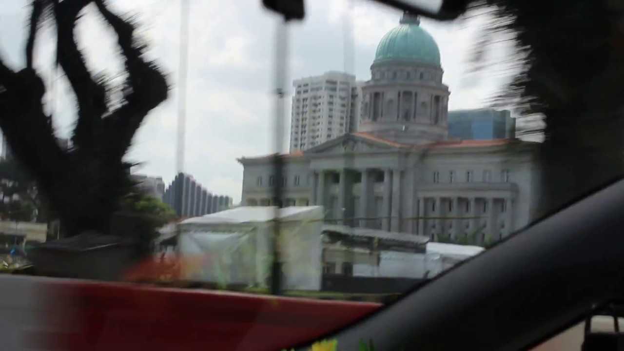 Singapore City Roads and roadside view