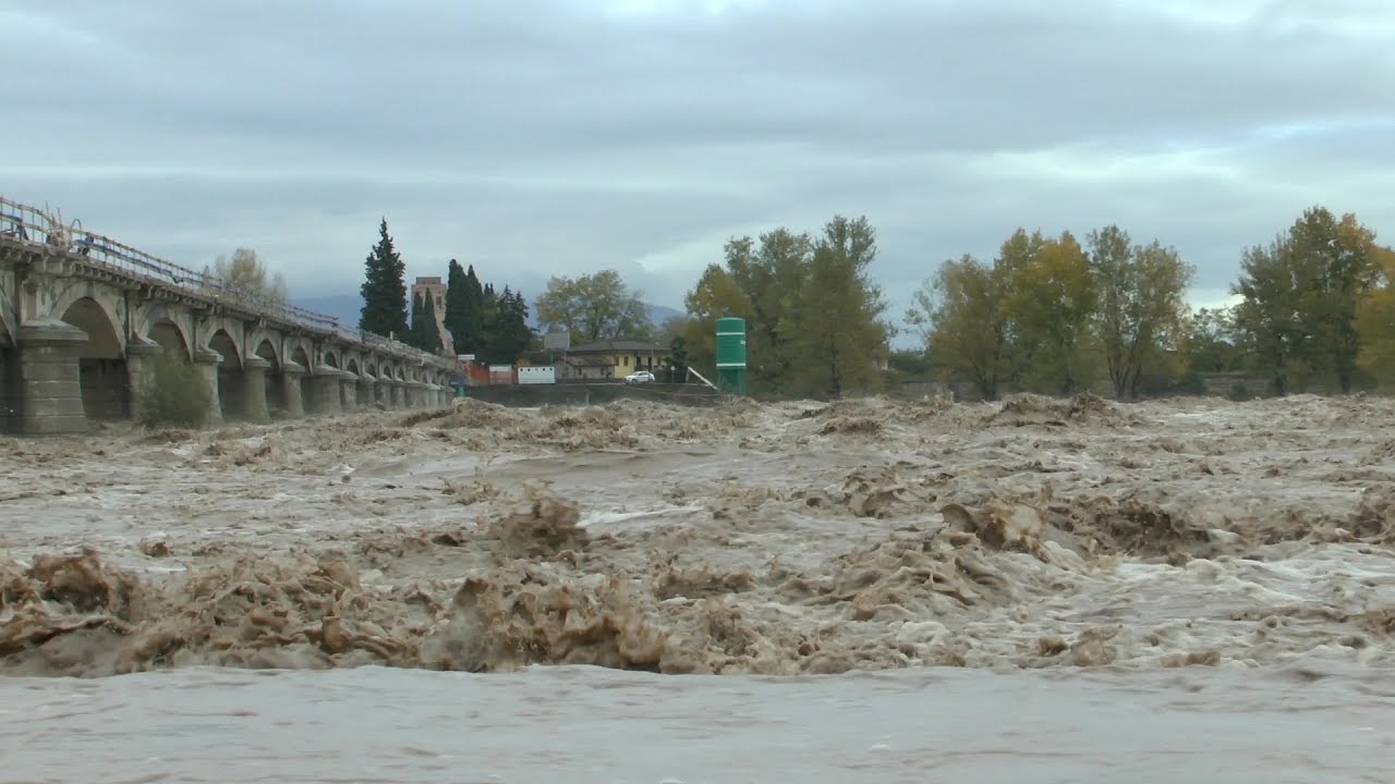Il Piave in piena 30 Ottobre 2018