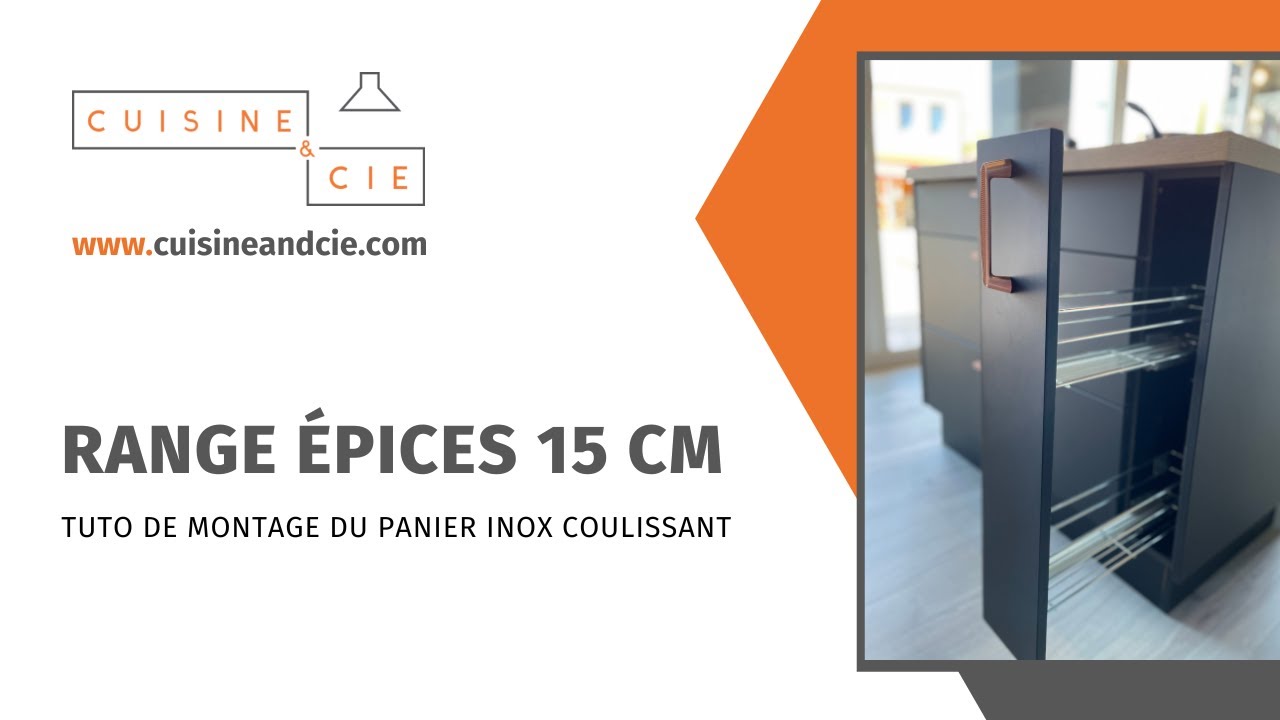Comment monter votre range épices de 15 cm ? | Cuisineandcie.com