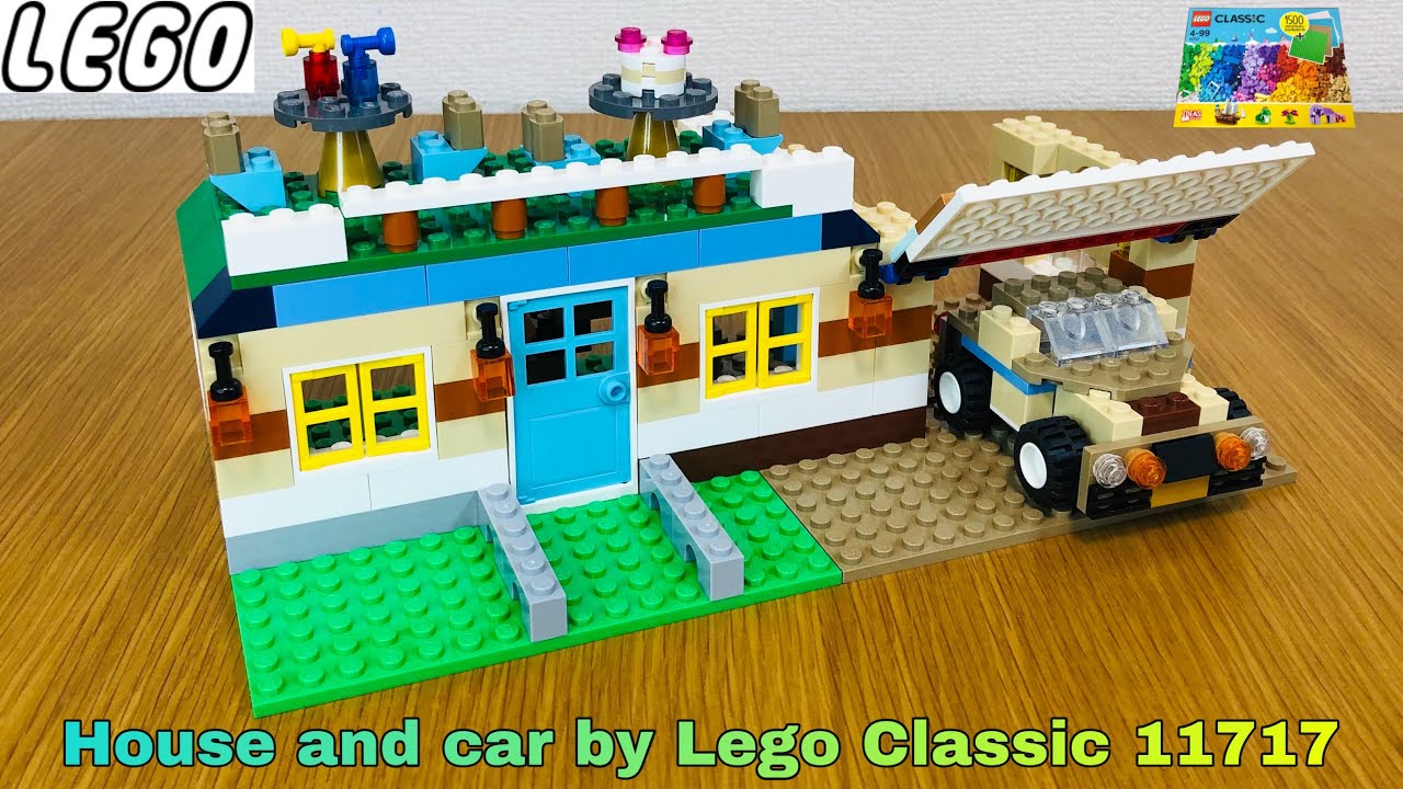 Lego Classic 11717 assembling to house and car #197
