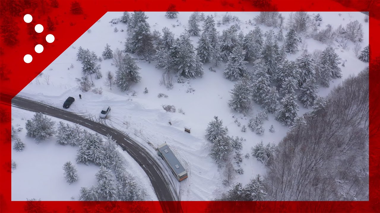 Appenini Abruzzesi innevati: le immagini dal drone in provincia de L'Aquila