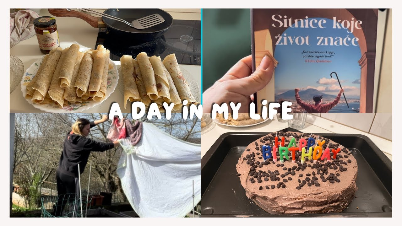 Radni dan na selu 10 h🧺🥞🍕RADIM TORTU, PALACINKE I PIZZU
