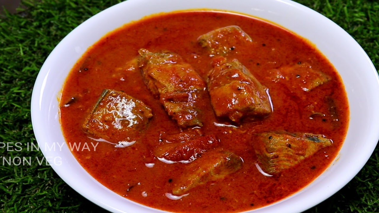 FISH CURRY - TUNA FISH CURRY - மீன் குழம்பு - KERALA FISH CURRY - சூர மீன் குழம்பு - MEEN KULAMBU