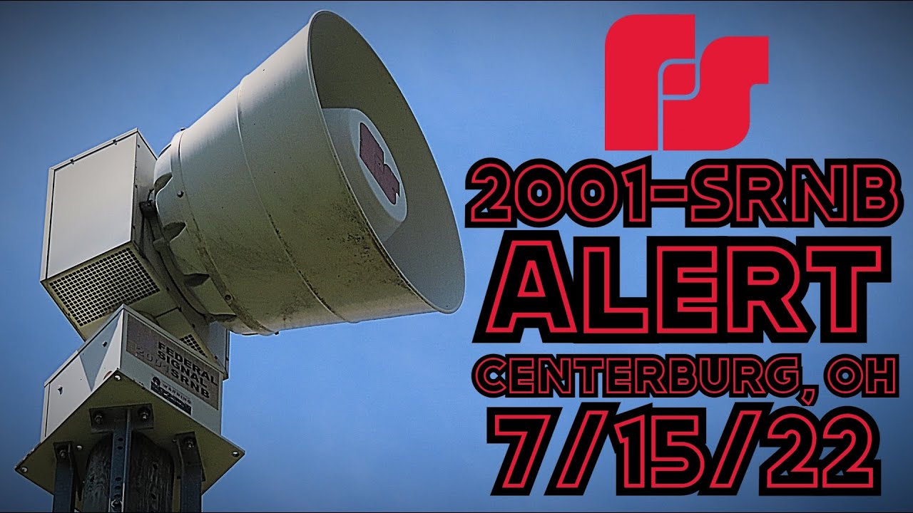 FS 2001-SRNB Siren Test - Alert - Centerburg, OH