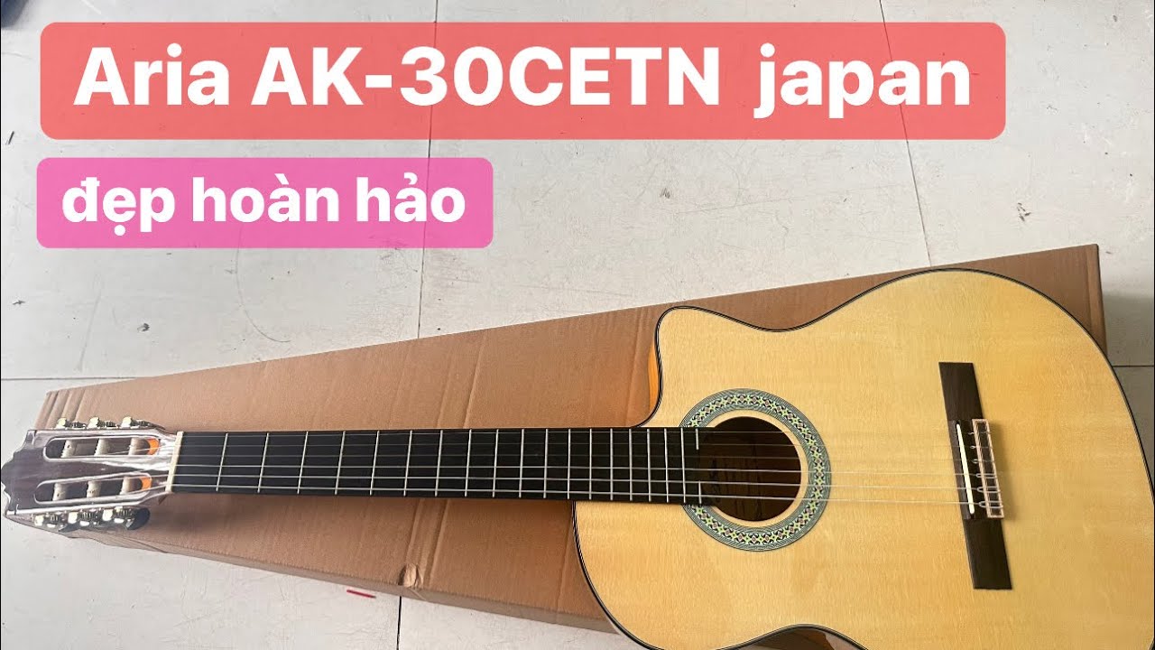 Đàn guitar Aria AK-30CETN hoàn hảo. Giá: 4tr500k. guitar nhật, guitar Aria 0936057750
