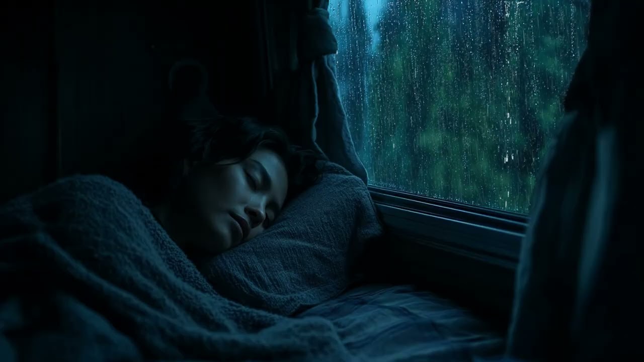 I drifted off to sleep in 5 minutes as heavy Rain and lightning poured down on my cozy van at Night