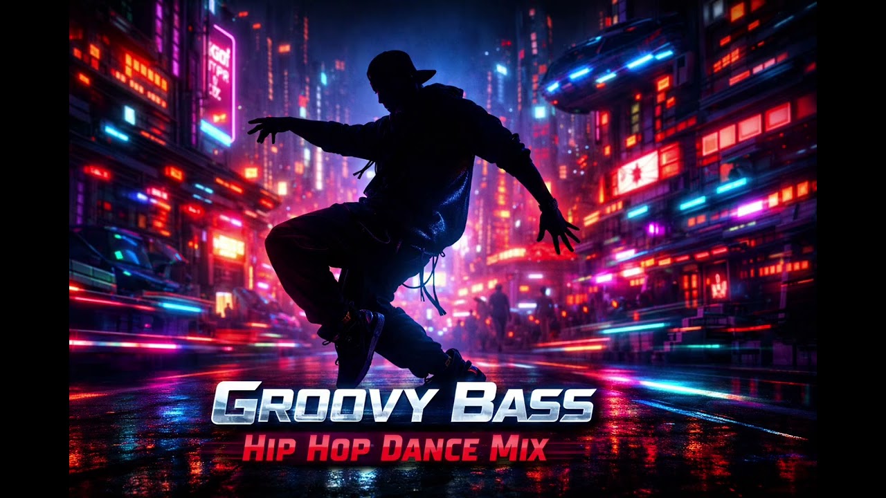 Groovy Bass Hip Hop Dance Mix | Cyberpunk Workout Vibes | 1 hour