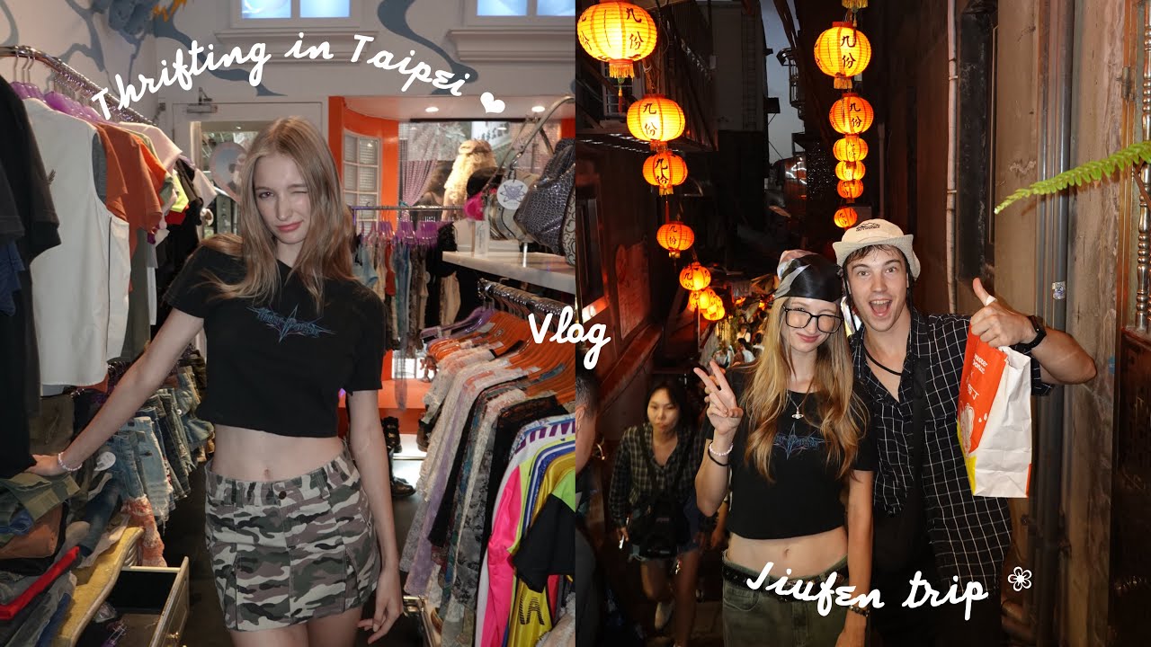 Thrifting in Taipei and Jiufen day trip | Taiwan travel vlog 🇹🇼
