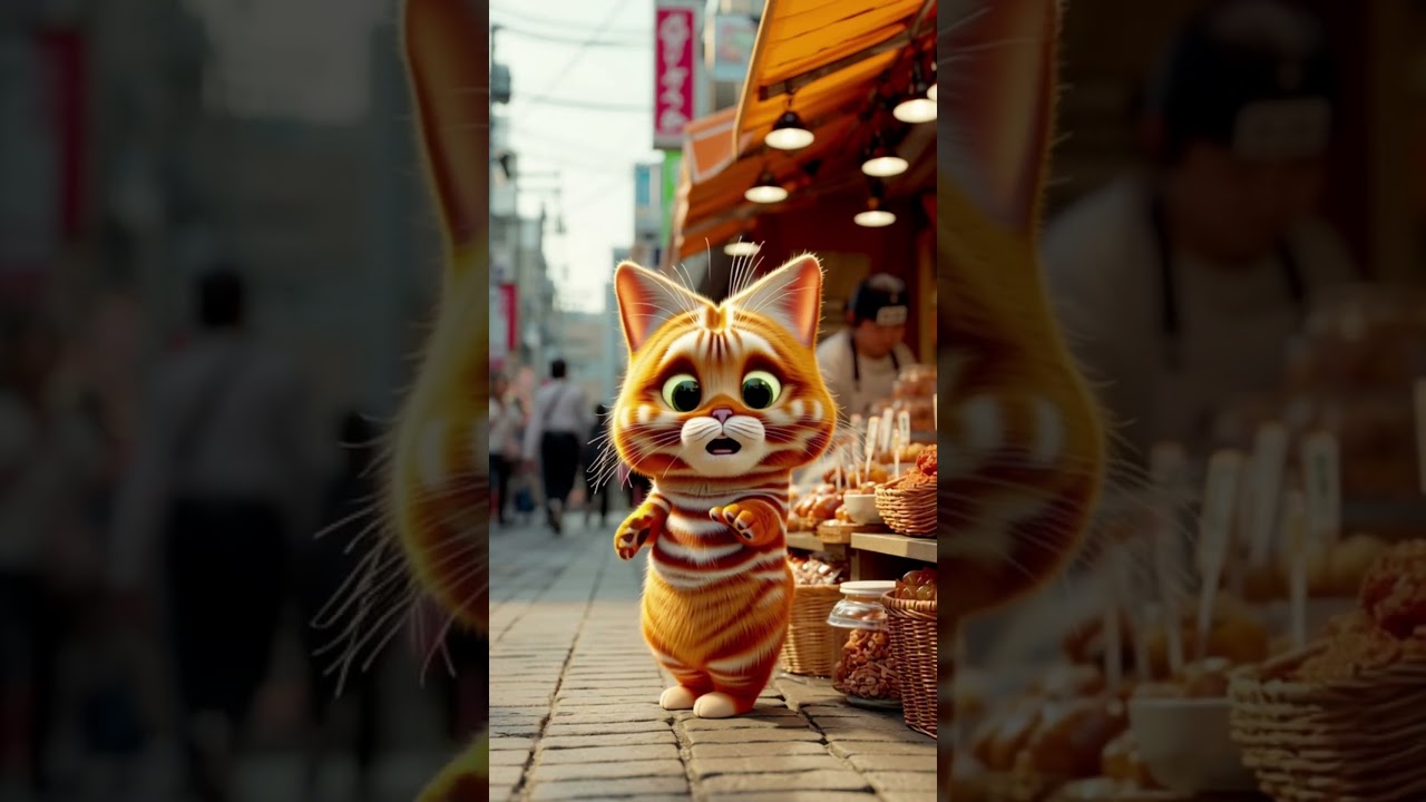 My Cute Cat in Osaka — Cooling It Down. 