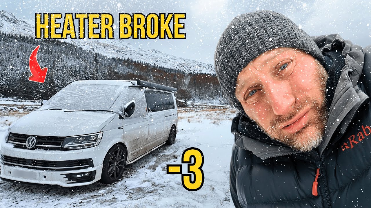 VAN LIFE - STRANDED IN A SNOWSTORM!