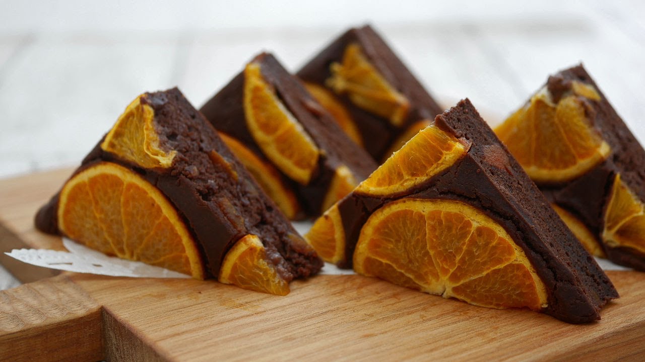 極旨♡こだわりの米粉マンダリンブラウニー | ​Mandarin orange Brownies