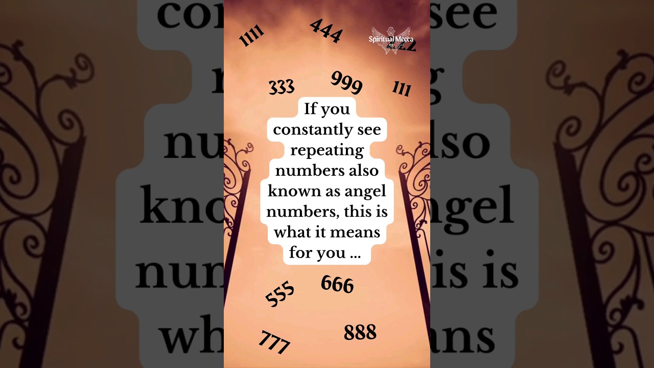 Seeing repeating numbers and their meaning #angel #angelnumbers #angelmessages #angels #signs