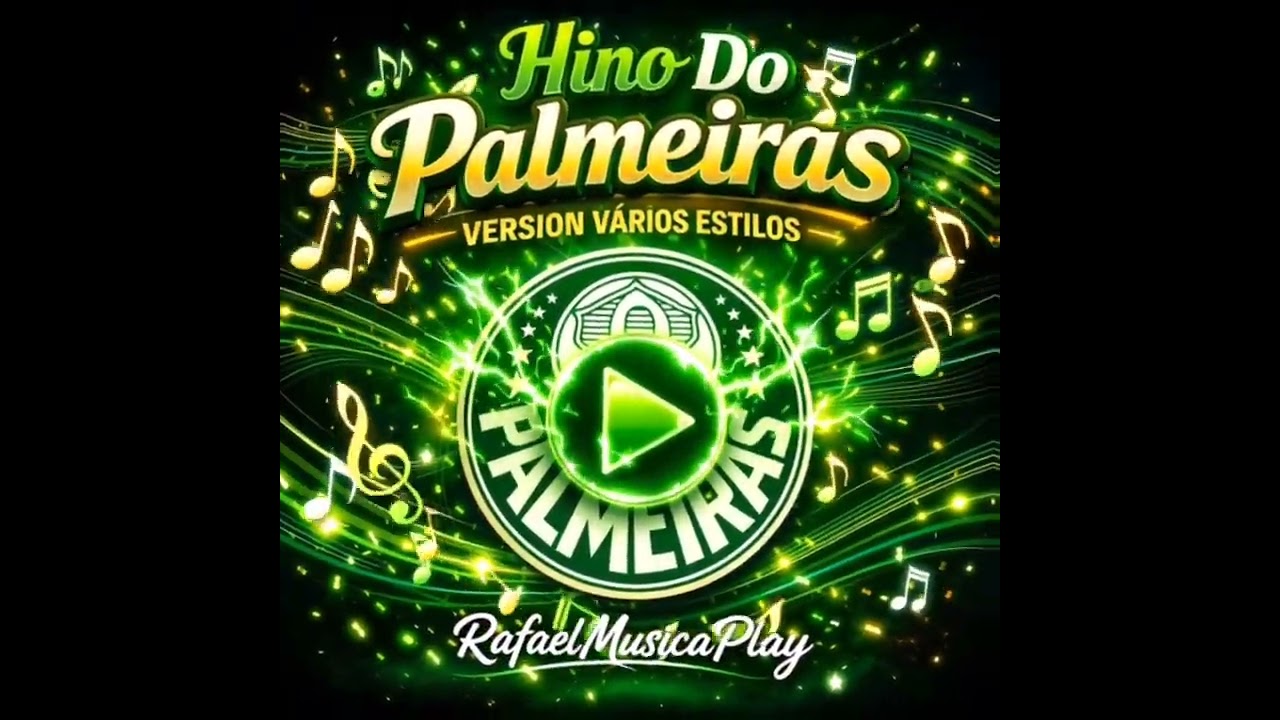 Hino Do Palmeiras💚🤍💚Versão Vários Estilos #Palmeiras #RafaelMusicaPlay