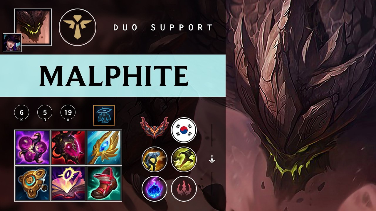 Malphite Support vs Bard - KR Grandmaster Patch 26.03