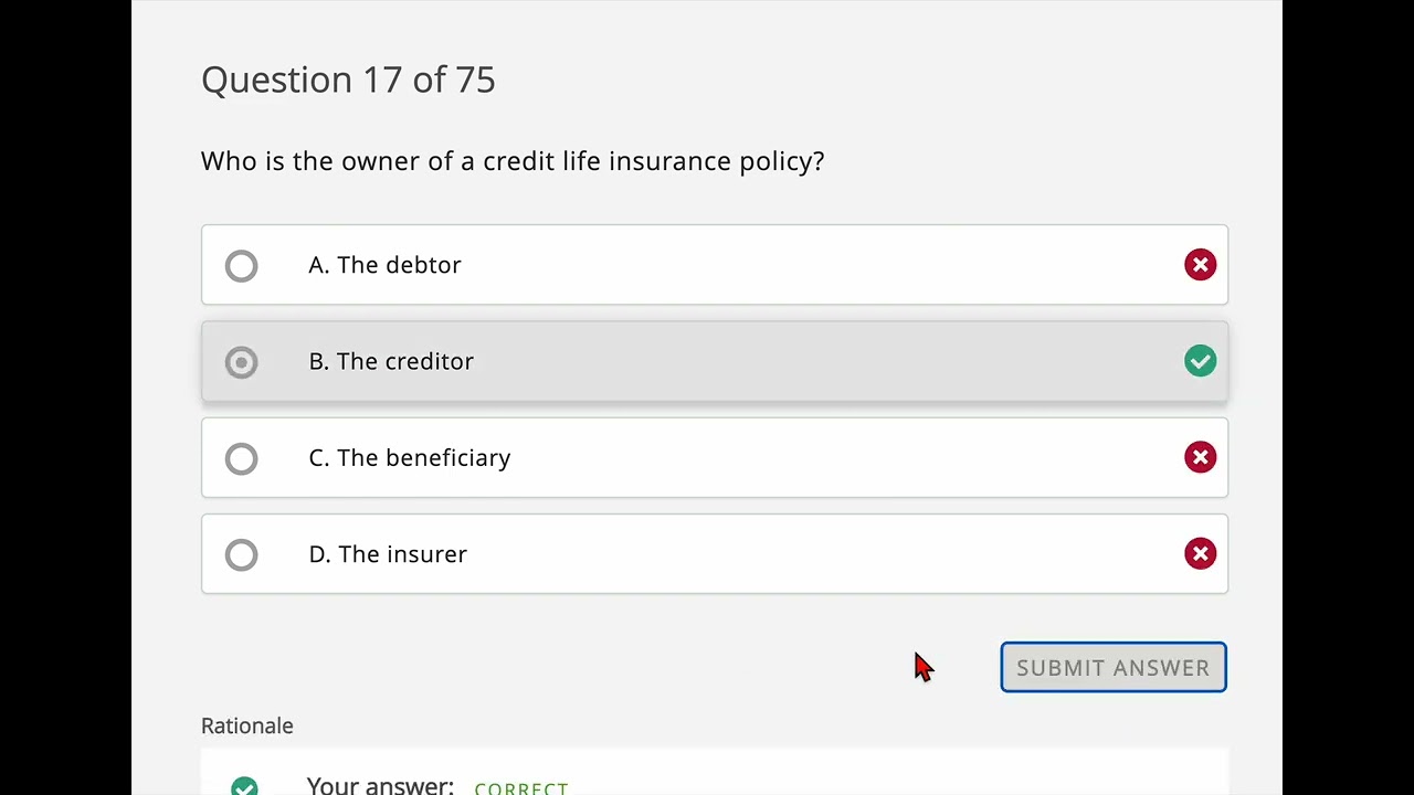 Life Insurance Exam - Full Life Insurance Exam Simulator