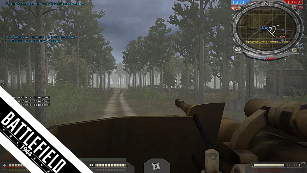 Battlefield 2 HD [WWII]  mod map test:  Battlefield 1944 Reichswald
