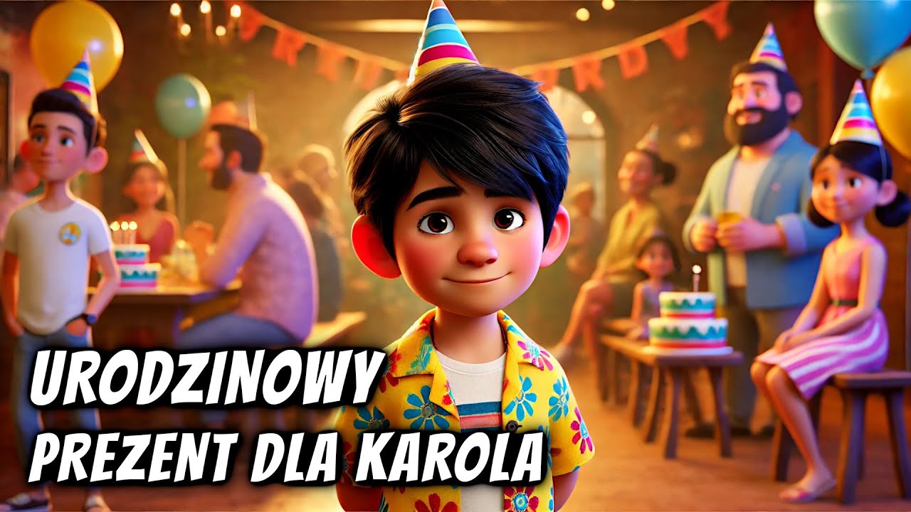 🎂 Urodzinowy prezent dla Karola - Audiobook -  Bajka dla dzieci do słuchania na dobranoc 🎧