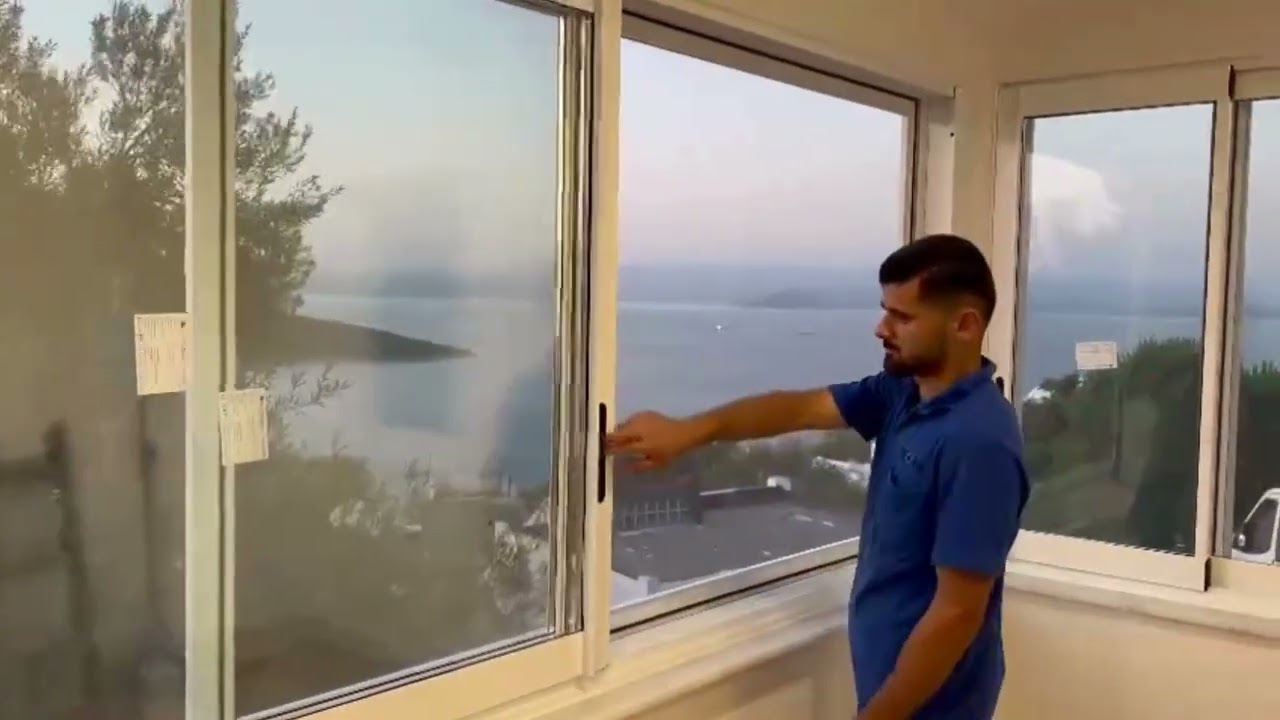 DENİZ MANZARASINI KAPATMADAN KORUMA: SÜRME CAM BALKON ve SİNEKLİK! #cambalkon #manzara #sineklik