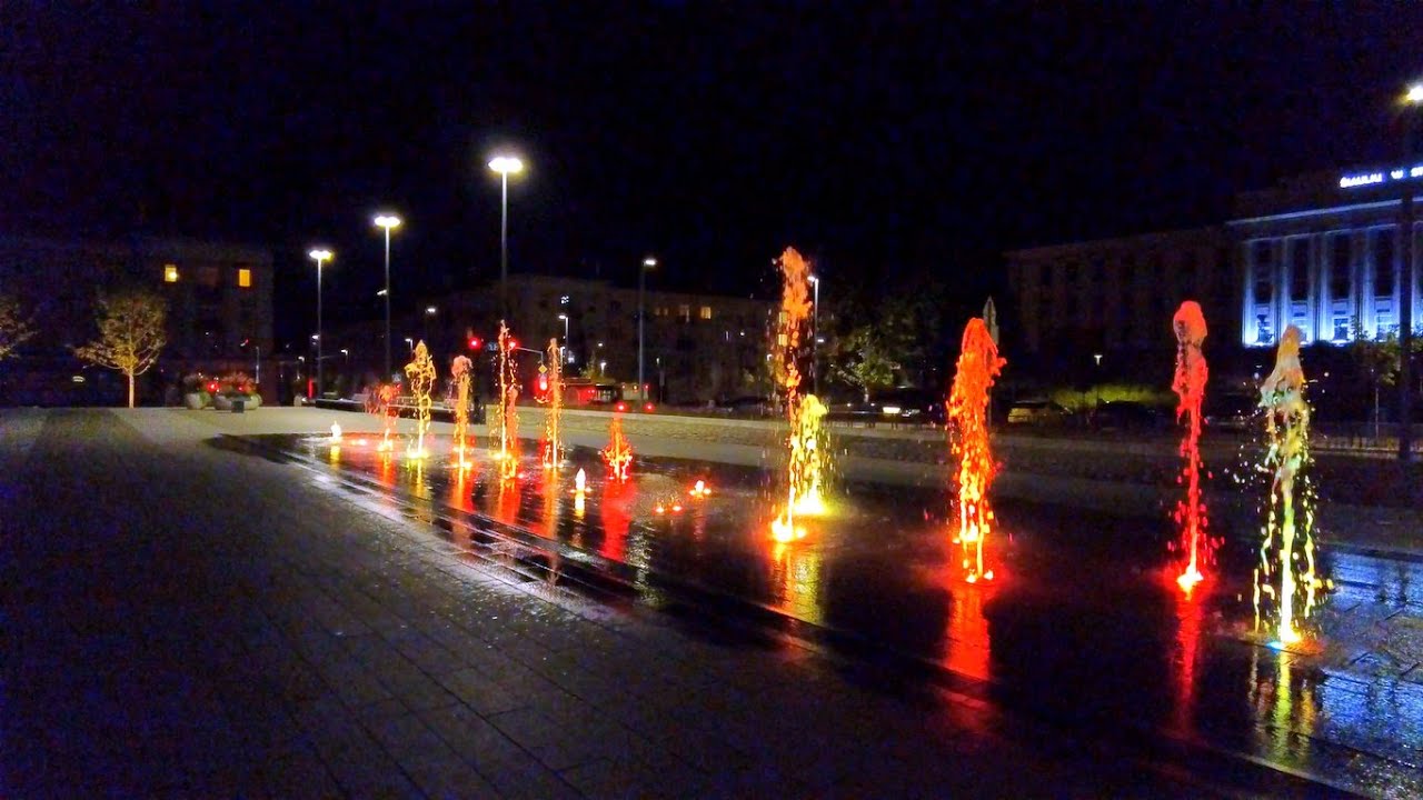 Night walking on the streets in September evening 2024-09-02