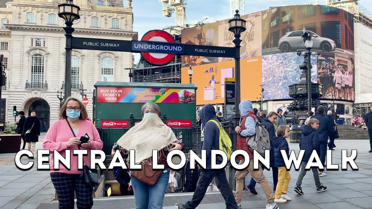 Central London - London Walk - 4K