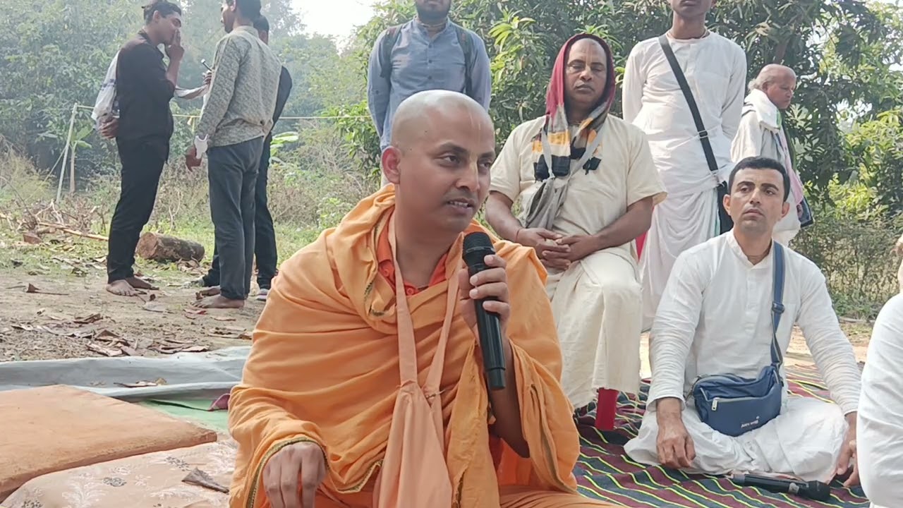 Class by HG Sandipani muni prabhu at spiritual picnic iyf burla
