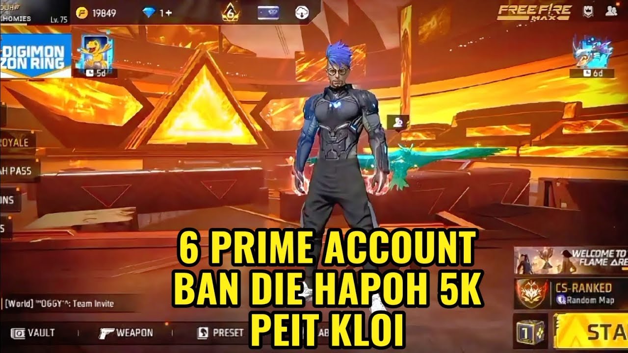 6 PRIME ACCOUNT BAN DIE NOH HAPOH 5 HAJAR PEIT KLOI PARALOK IOH DUH #khasi 