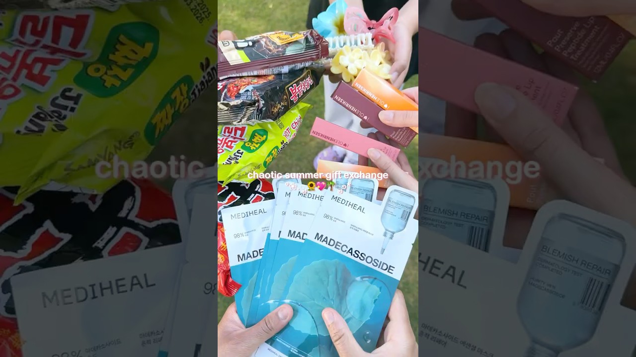 Chaotic summer gift exchange picnic 🧺 💖 