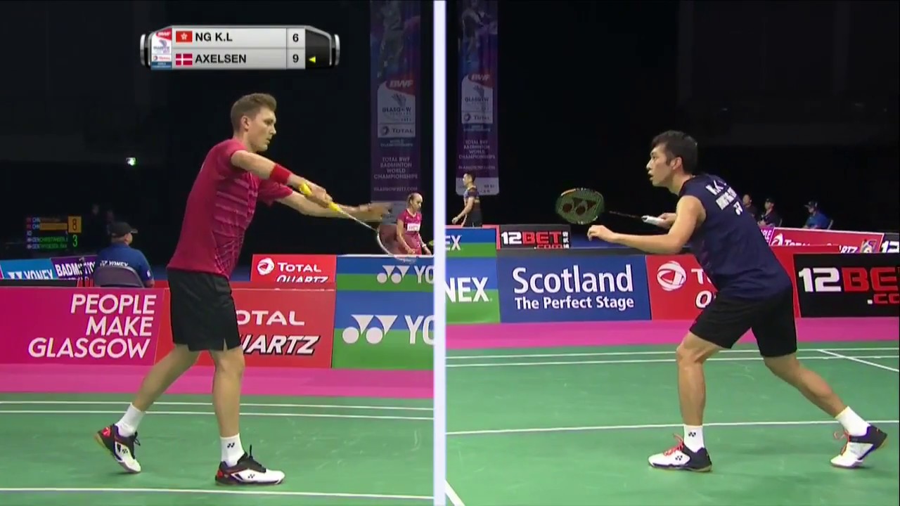TOTAL BWF World Championships 2017 | Badminton R16 M1-MS | Ng Ka Long Angus vs Viktor Axelsen