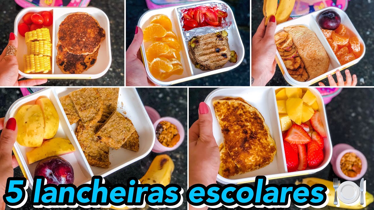 5 LANCHEIRAS ESCOLARES