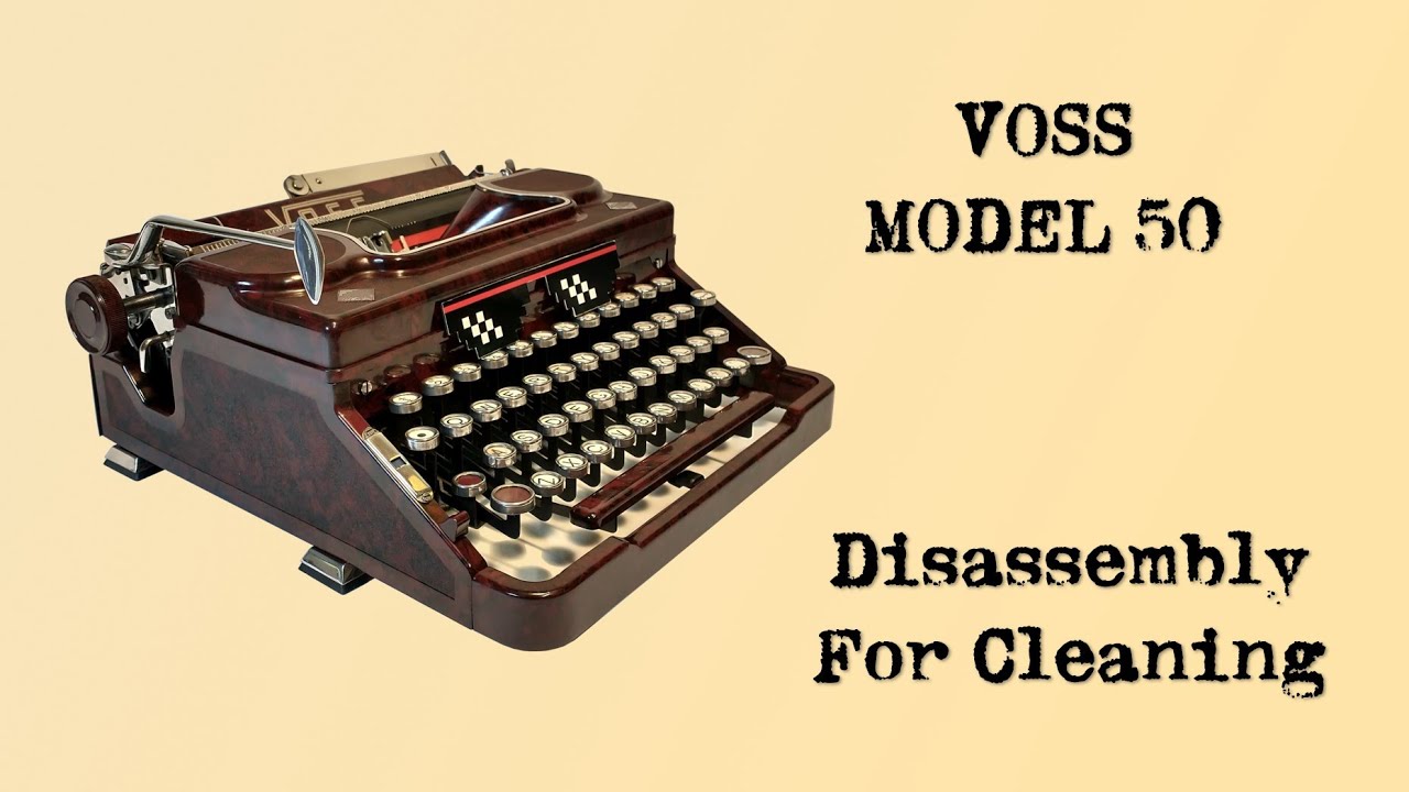 Voss Model 50 disassembly for cleaning